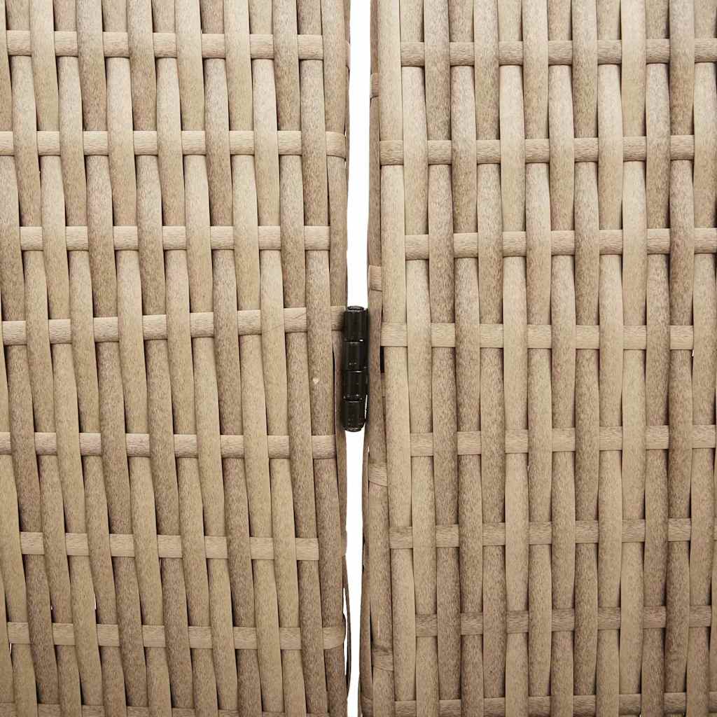 Kamerverdeler Beige 146 x 200 cm poly rattan is nu te koop bij PeponiXL, paradijselijk wonen!