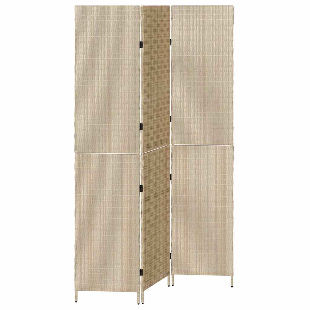 Kamerverdeler Beige 146 x 200 cm poly rattan is nu te koop bij PeponiXL, paradijselijk wonen!