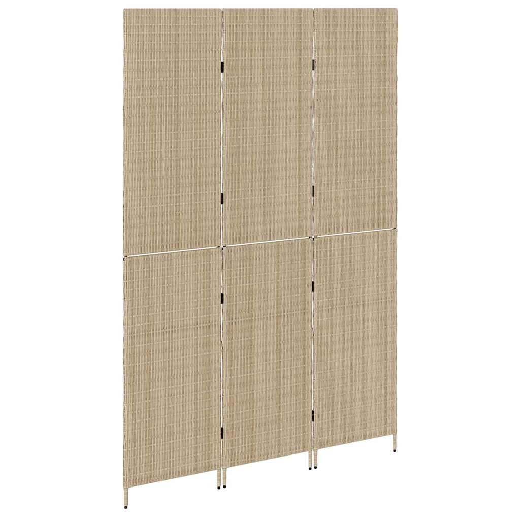Kamerverdeler Beige 146 x 200 cm poly rattan is nu te koop bij PeponiXL, paradijselijk wonen!