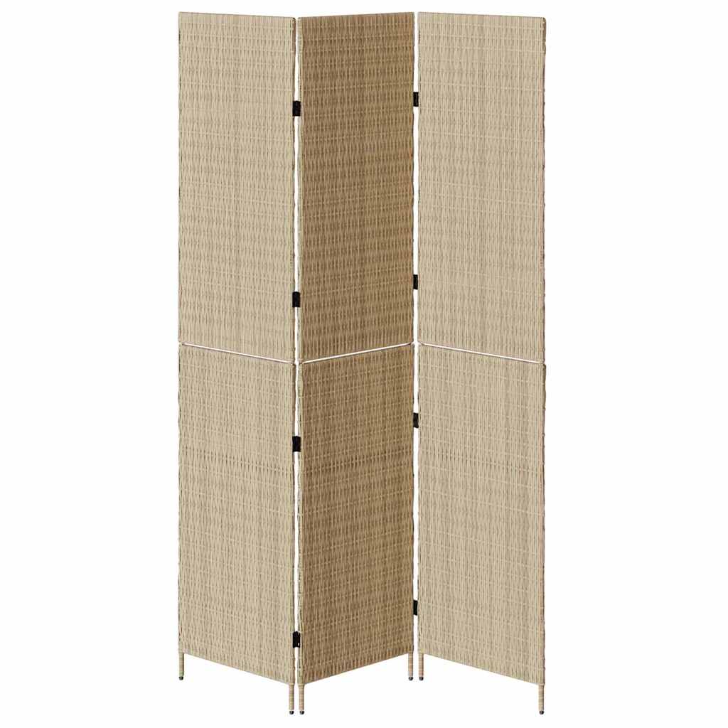 Kamerverdeler Beige 146 x 200 cm poly rattan is nu te koop bij PeponiXL, paradijselijk wonen!