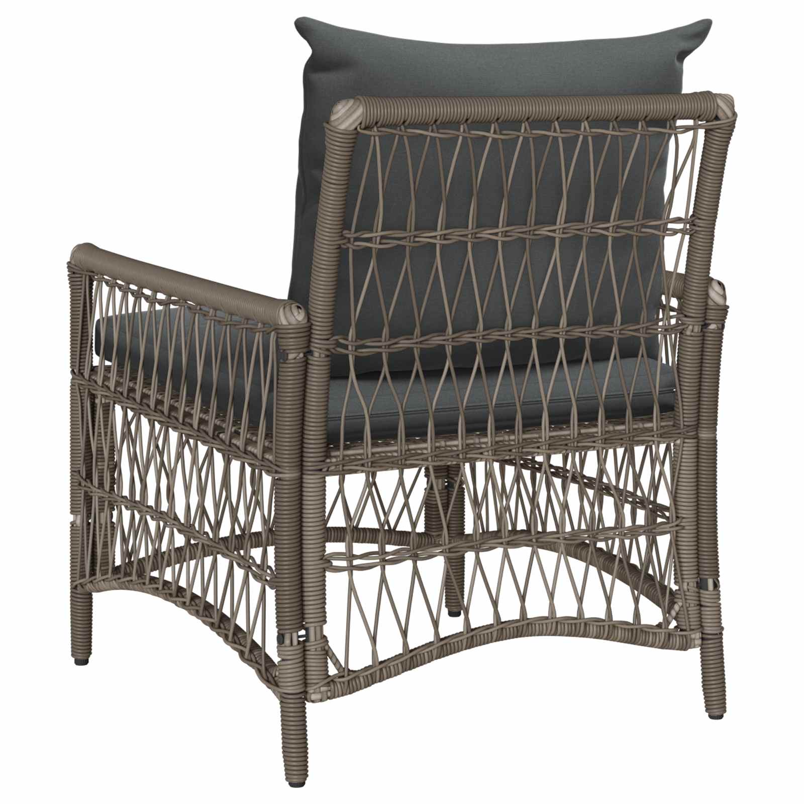 Tuinstoel met kussen Grijs 73 x 61 x 77 cm poly rattan is nu te koop bij PeponiXL, paradijselijk wonen!