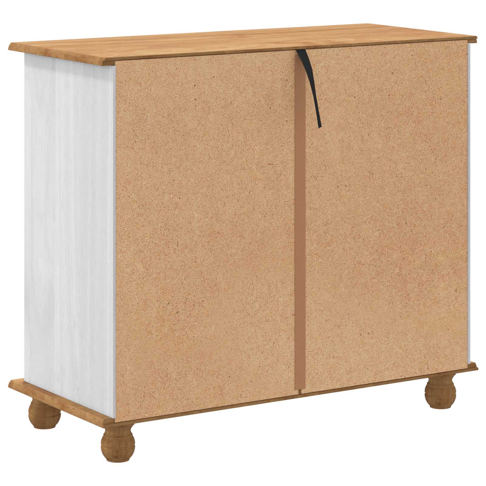 Ladekast met lade ASKIM Wit 91 x 40 x 79 cm Massief grenenhout is nu te koop bij PeponiXL, paradijselijk wonen!