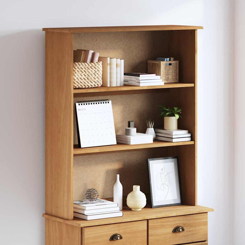 Hutch ASKIM 91 x 30 x 104 cm Massief grenenhout is nu te koop bij PeponiXL, paradijselijk wonen!