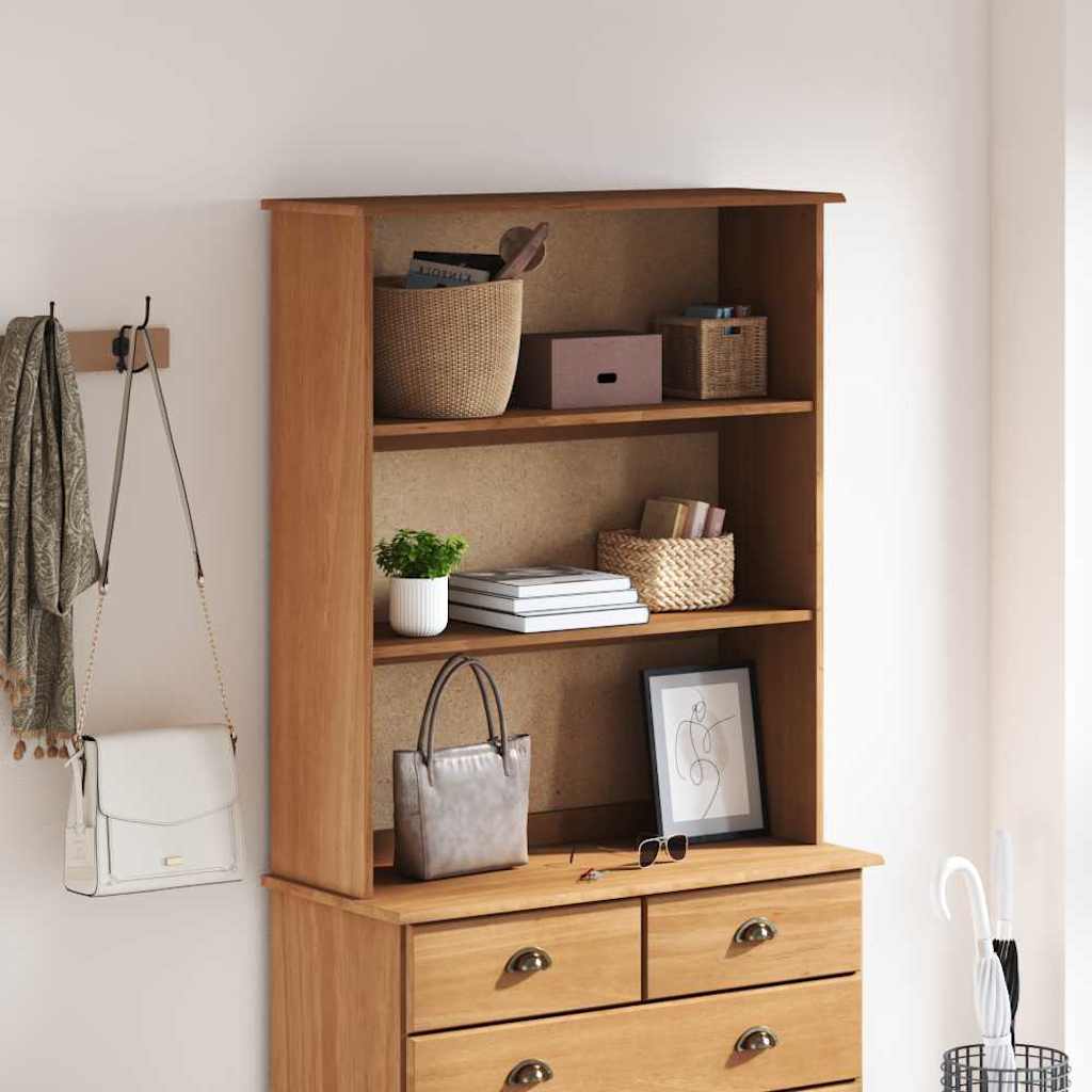Hutch ASKIM 91 x 30 x 104 cm Massief grenenhout is nu te koop bij PeponiXL, paradijselijk wonen!