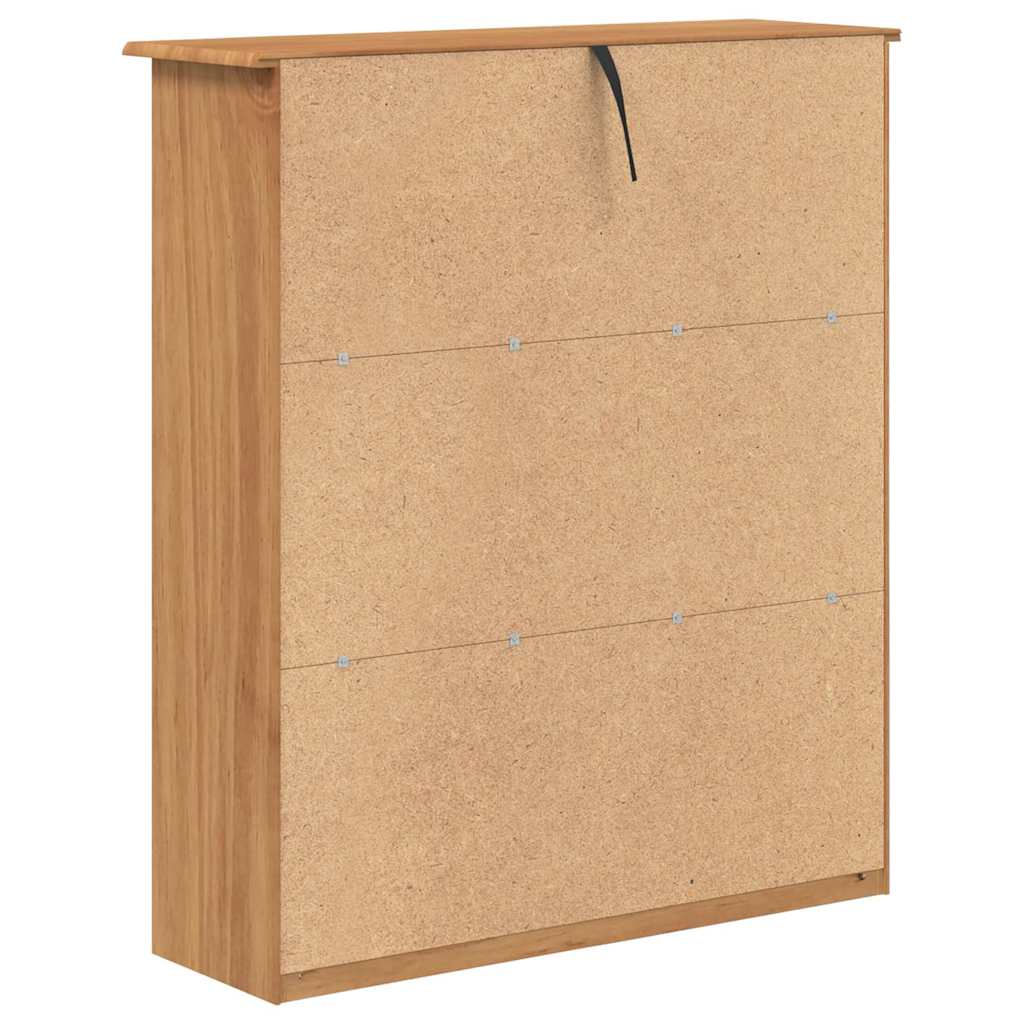 Hutch ASKIM 91 x 30 x 104 cm Massief grenenhout is nu te koop bij PeponiXL, paradijselijk wonen!