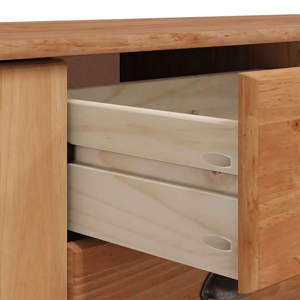 Dressoir met lade ASKIM 133,5 x 40 x 79 cm Massief grenenhout is nu te koop bij PeponiXL, paradijselijk wonen!