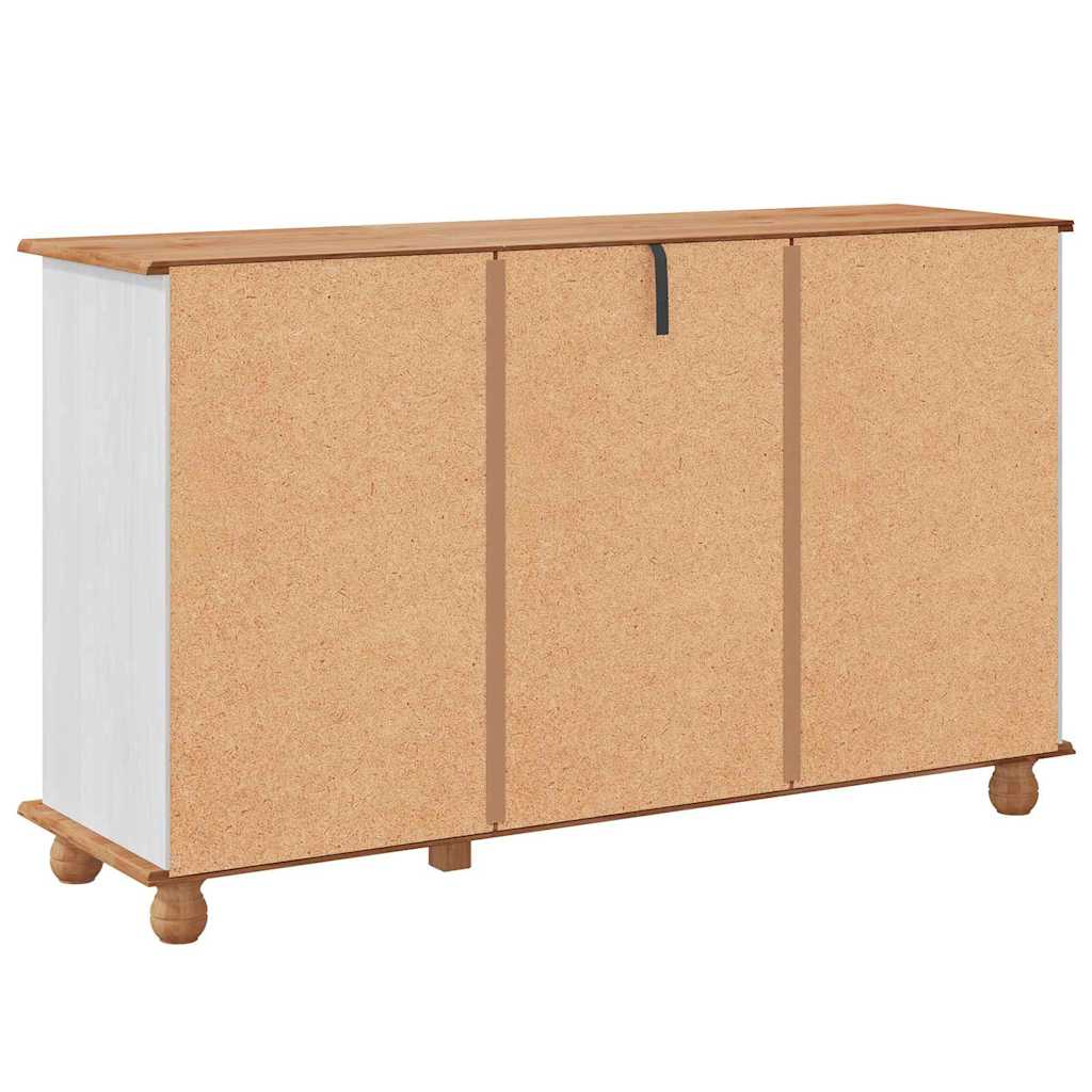 Dressoir met lade ASKIM 133,5 x 40 x 79 cm Massief grenenhout is nu te koop bij PeponiXL, paradijselijk wonen!