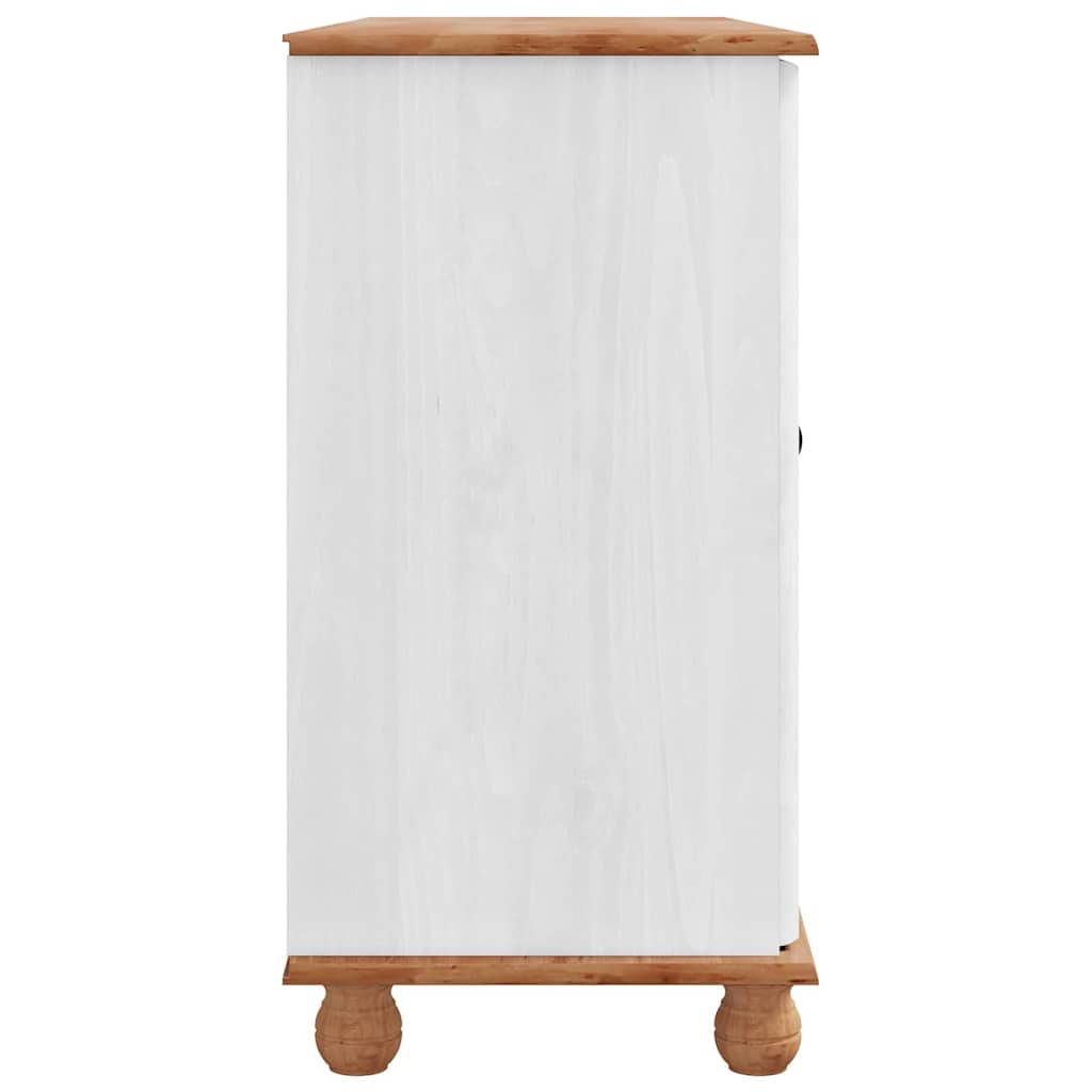 Dressoir met lade ASKIM 133,5 x 40 x 79 cm Massief grenenhout is nu te koop bij PeponiXL, paradijselijk wonen!