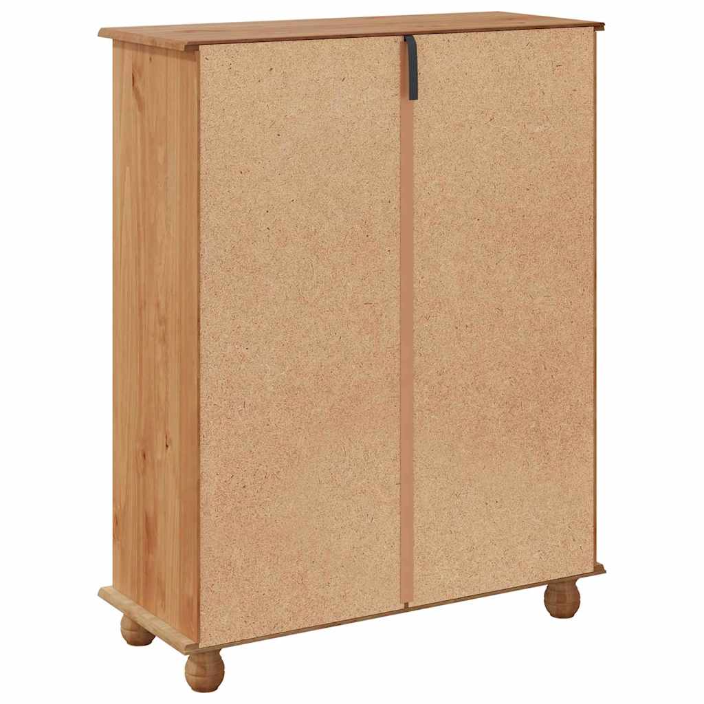 Schoenenkast ASKIM Bruin 85 x 35 x 108 cm Massief grenenhout is nu te koop bij PeponiXL, paradijselijk wonen!