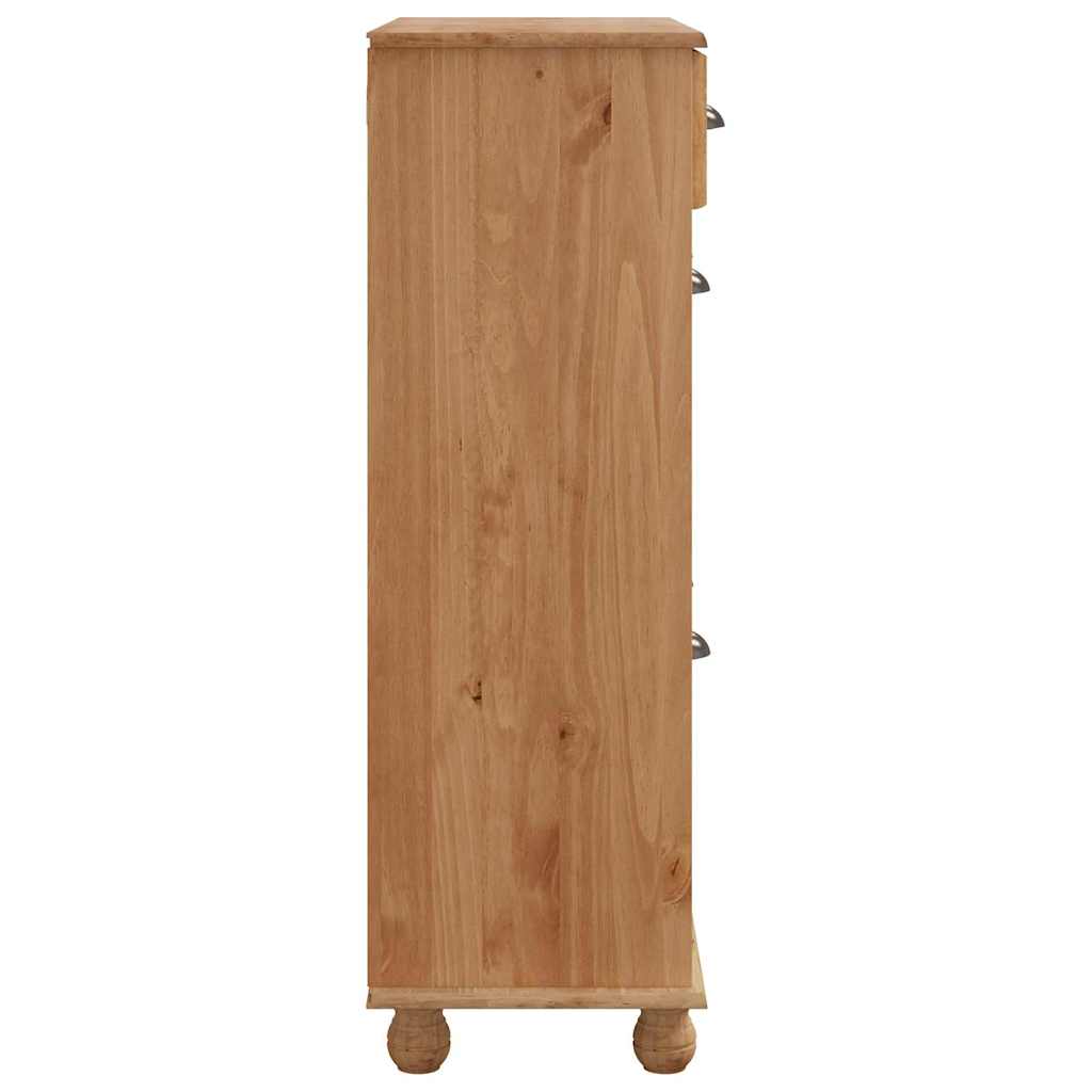 Schoenenkast ASKIM Bruin 85 x 35 x 108 cm Massief grenenhout is nu te koop bij PeponiXL, paradijselijk wonen!