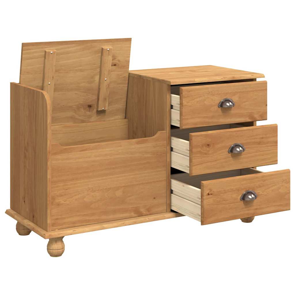 Opslagbank ASKIM Bruin 100 x 39 x 62 cm Massief grenenhout is nu te koop bij PeponiXL, paradijselijk wonen!