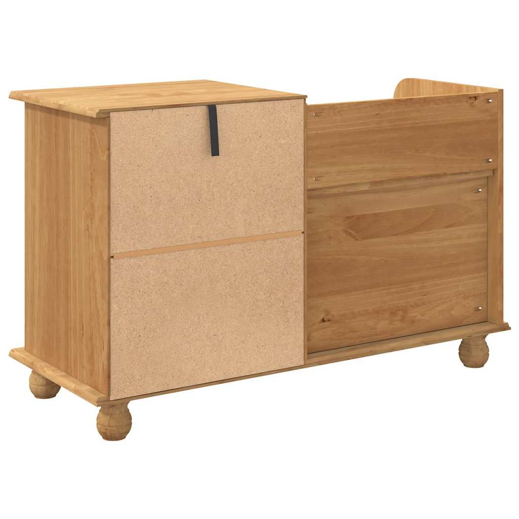 Opslagbank ASKIM Bruin 100 x 39 x 62 cm Massief grenenhout is nu te koop bij PeponiXL, paradijselijk wonen!