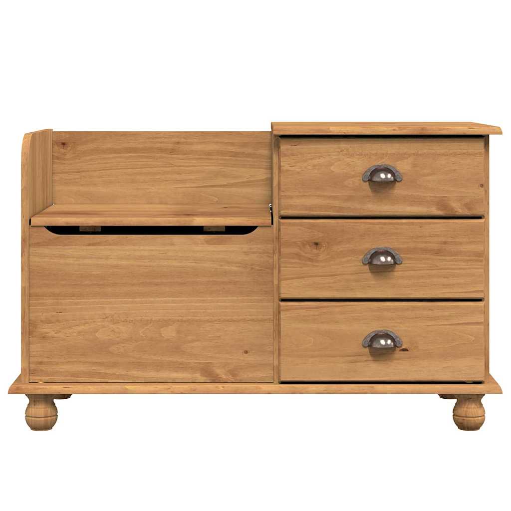 Opslagbank ASKIM Bruin 100 x 39 x 62 cm Massief grenenhout is nu te koop bij PeponiXL, paradijselijk wonen!