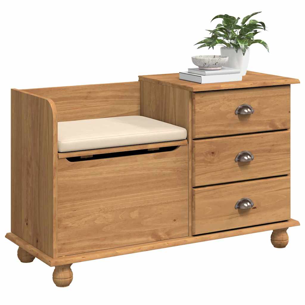 Opslagbank ASKIM Bruin 100 x 39 x 62 cm Massief grenenhout is nu te koop bij PeponiXL, paradijselijk wonen!