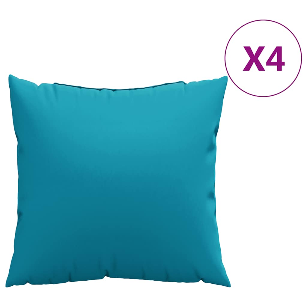 Bankkussens 4 stuks Blauw 50x50 cm Stof is nu te koop bij PeponiXL, paradijselijk wonen!