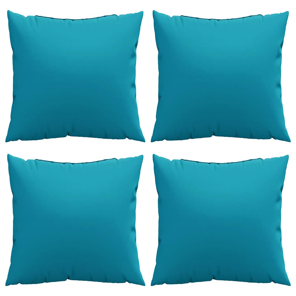 Bankkussens 4 stuks Blauw 50x50 cm Stof is nu te koop bij PeponiXL, paradijselijk wonen!