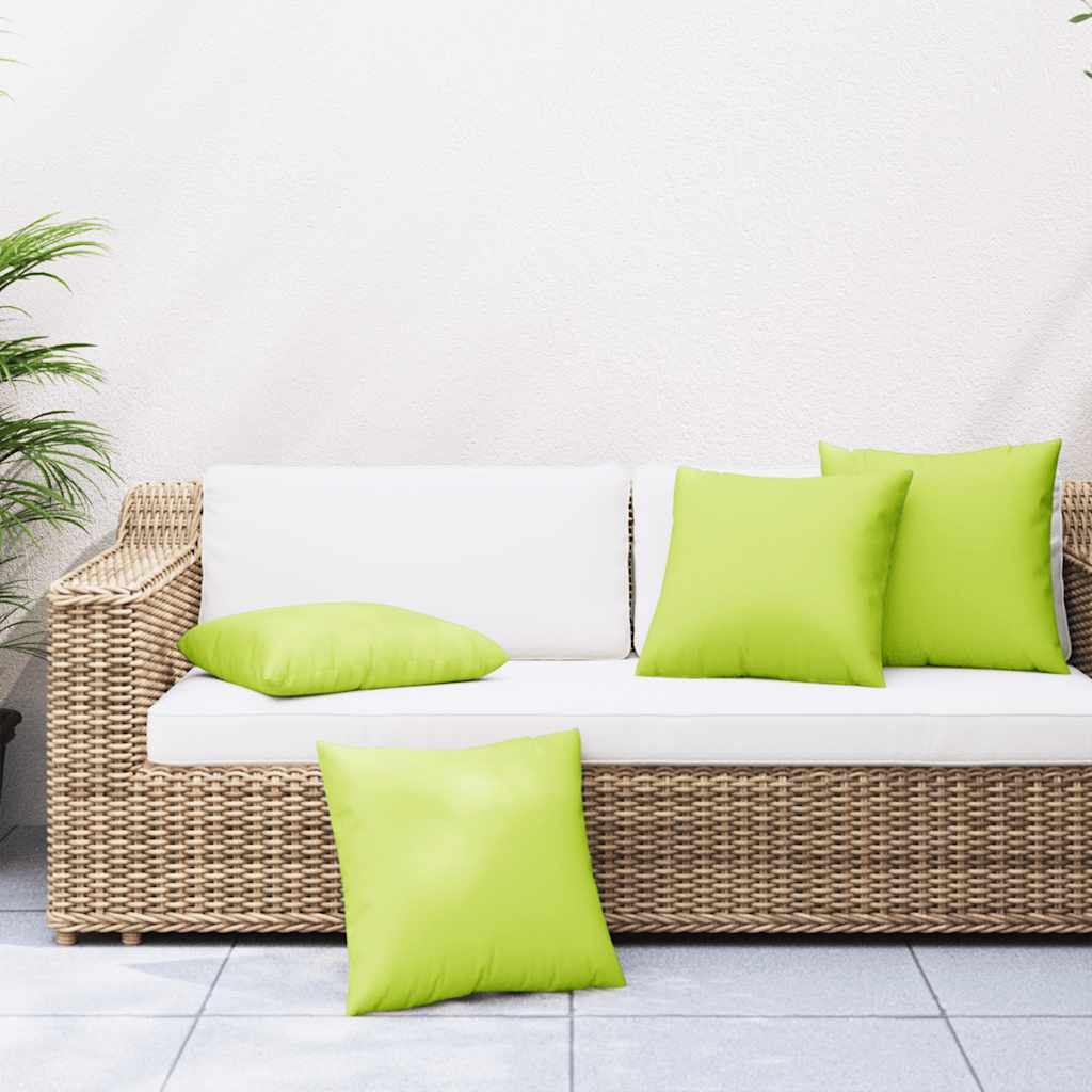 Bankkussens 4 stuks Felgroen 50x50 cm Stof is nu te koop bij PeponiXL, paradijselijk wonen!