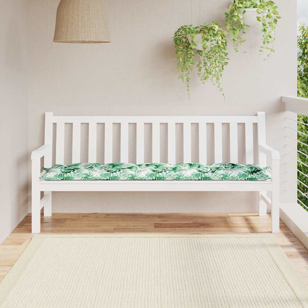 Tuinbankkussen 180x50x7 cm oxford stof bladpatroon is nu te koop bij PeponiXL, paradijselijk wonen!