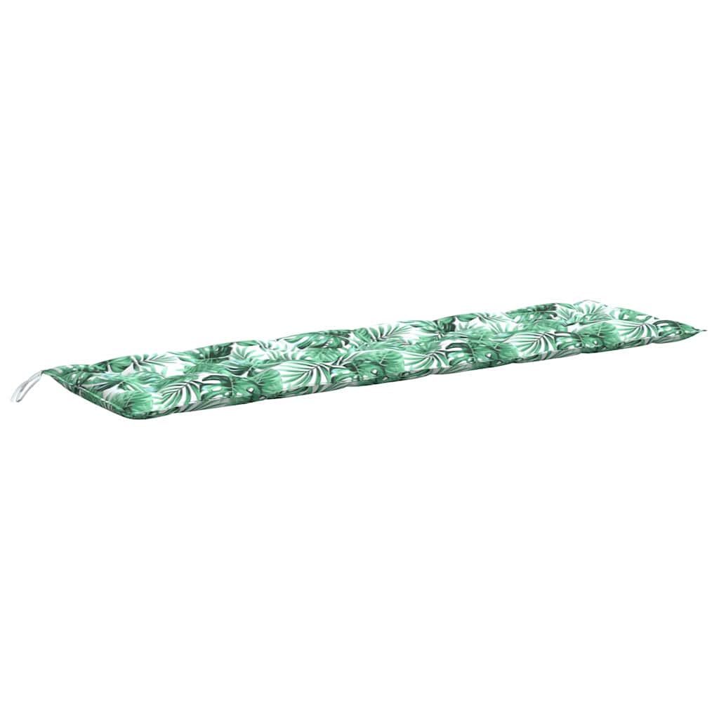 Tuinbankkussen met bladpatroon, 200x50x7 cm, Oxfordstof is nu te koop bij PeponiXL, paradijselijk wonen!