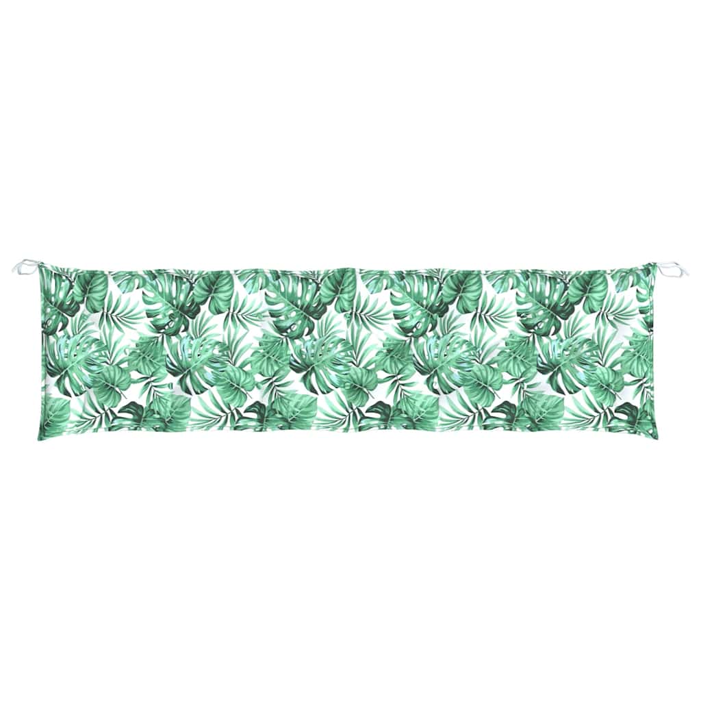 Tuinbankkussen met bladpatroon, 200x50x7 cm, Oxfordstof is nu te koop bij PeponiXL, paradijselijk wonen!
