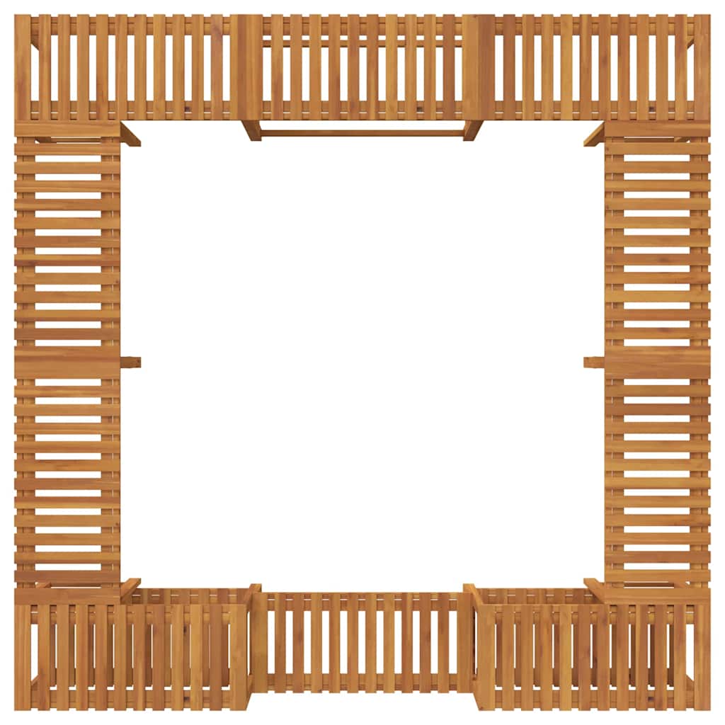 Hot Tub Omgeving Bruin 230 x 230 cm Massief Acaciahout is nu te koop bij PeponiXL, paradijselijk wonen!