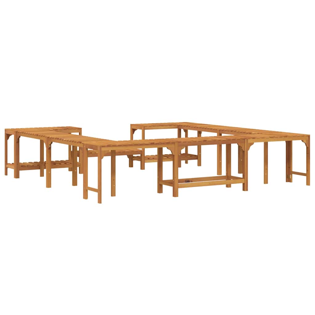 Hot Tub Omgeving Bruin 255 x 255 x 55,5 cm Massief Acaciahout is nu te koop bij PeponiXL, paradijselijk wonen!