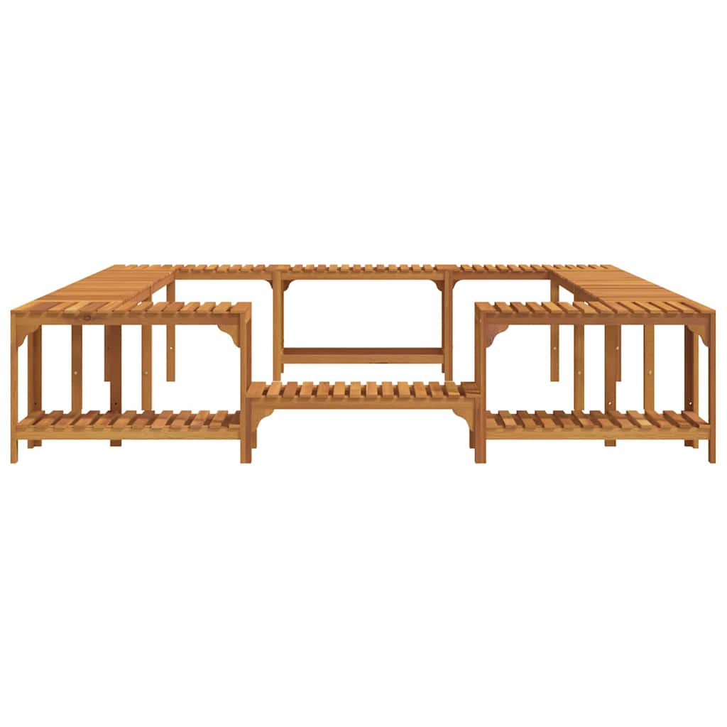 Hot Tub Omgeving Bruin 255 x 255 x 55,5 cm Massief Acaciahout is nu te koop bij PeponiXL, paradijselijk wonen!