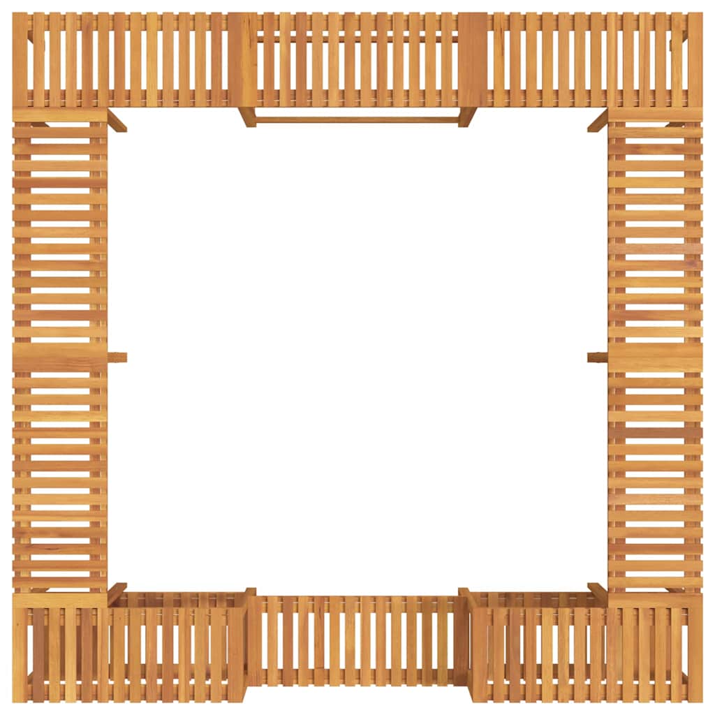 Hot Tub Omgeving Bruin 255 x 255 x 55,5 cm Massief Acaciahout is nu te koop bij PeponiXL, paradijselijk wonen!