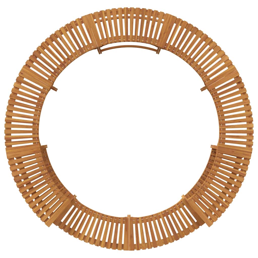 Hot Tub Omgeving Bruin Ø255 x 55,5 cm Massief Acaciahout is nu te koop bij PeponiXL, paradijselijk wonen!