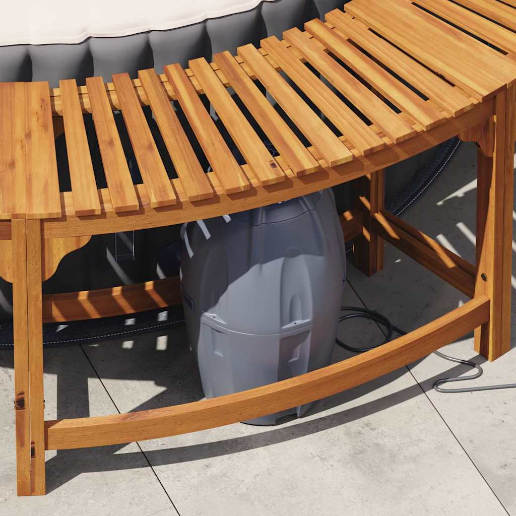 Hot Tub Omgeving Bruin Ø275 x 55,5 cm Massief Acaciahout is nu te koop bij PeponiXL, paradijselijk wonen!