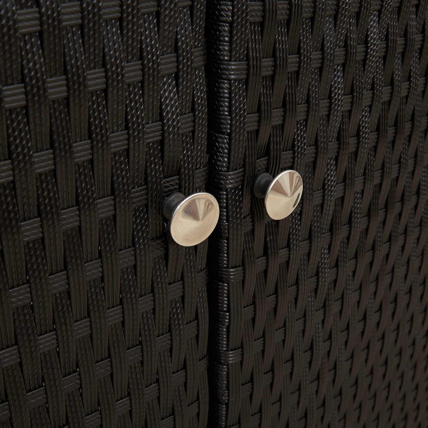 Opbergkast met plank met opslag Zwart 100 x 36 x 102 cm Rattan is nu te koop bij PeponiXL, paradijselijk wonen!