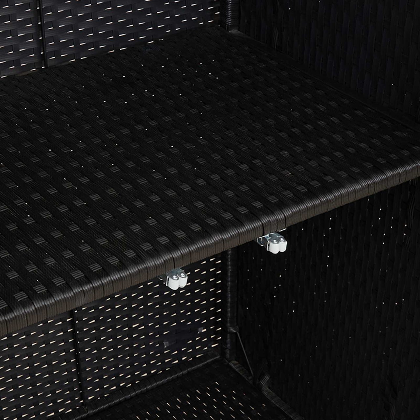 Opbergkast met plank met opslag Zwart 100 x 36 x 102 cm Rattan is nu te koop bij PeponiXL, paradijselijk wonen!