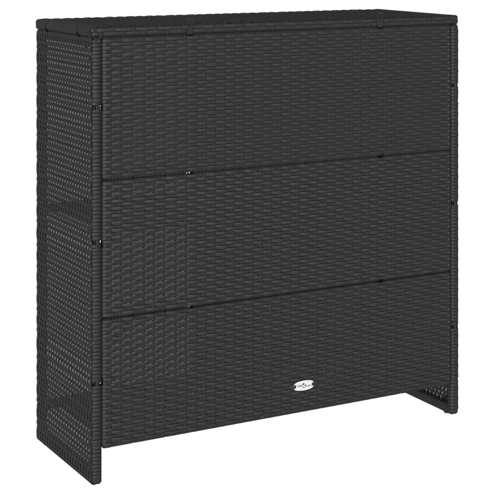 Opbergkast met plank met opslag Zwart 100 x 36 x 102 cm Rattan is nu te koop bij PeponiXL, paradijselijk wonen!