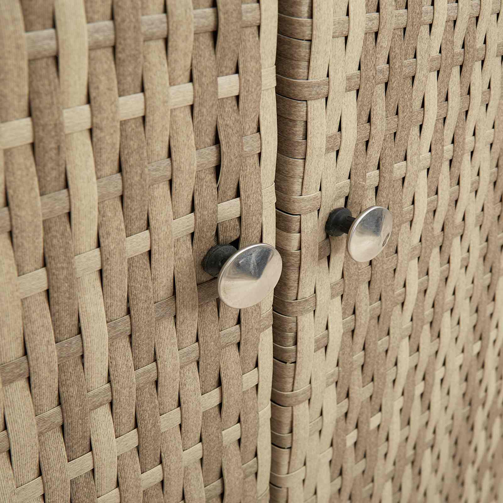 Opbergkast met plank met opslag Beige 100 x 36 x 102 cm Rattan is nu te koop bij PeponiXL, paradijselijk wonen!