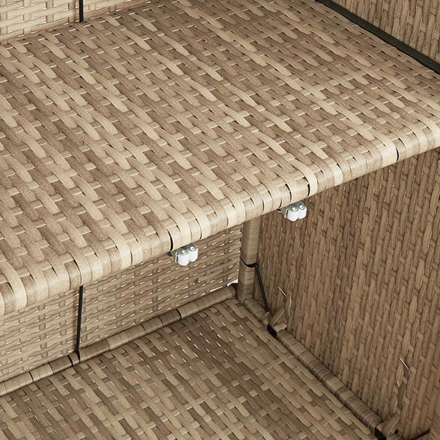 Opbergkast met plank met opslag Beige 100 x 36 x 102 cm Rattan is nu te koop bij PeponiXL, paradijselijk wonen!