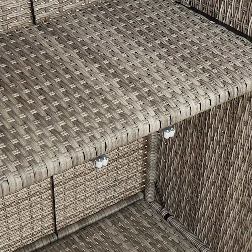 Opbergkast met plank Lichtgrijs 100 x 36 x 102 cm Rattan is nu te koop bij PeponiXL, paradijselijk wonen!