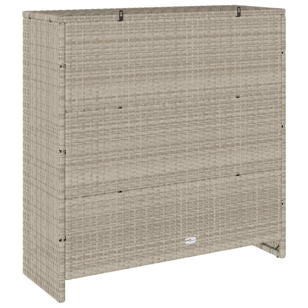 Opbergkast met plank Lichtgrijs 100 x 36 x 102 cm Rattan is nu te koop bij PeponiXL, paradijselijk wonen!