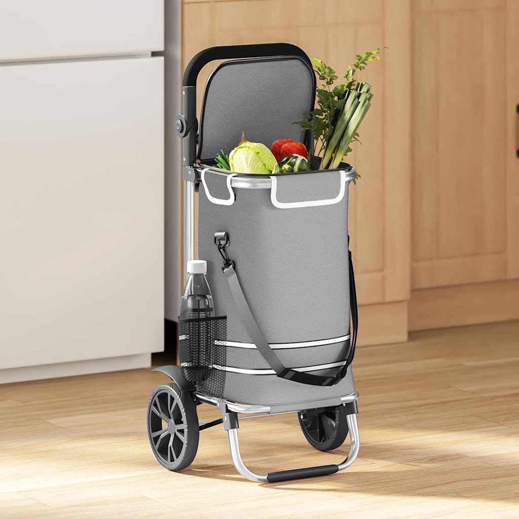 Winkel trolley Grijs 36,5 x 46,5 x 100,5 cm Oxford stof is nu te koop bij PeponiXL, paradijselijk wonen!