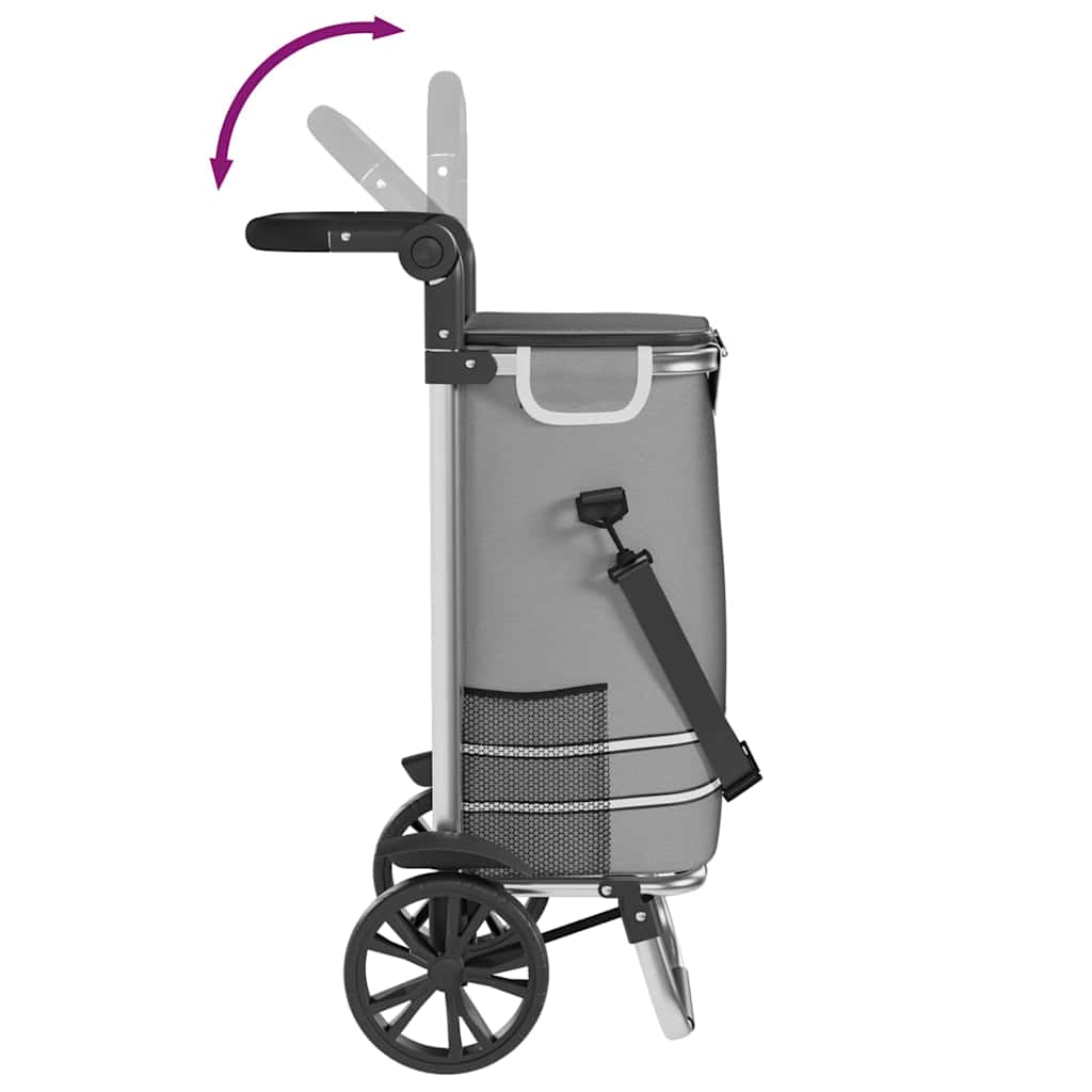 Winkel trolley Grijs 36,5 x 46,5 x 100,5 cm Oxford stof is nu te koop bij PeponiXL, paradijselijk wonen!