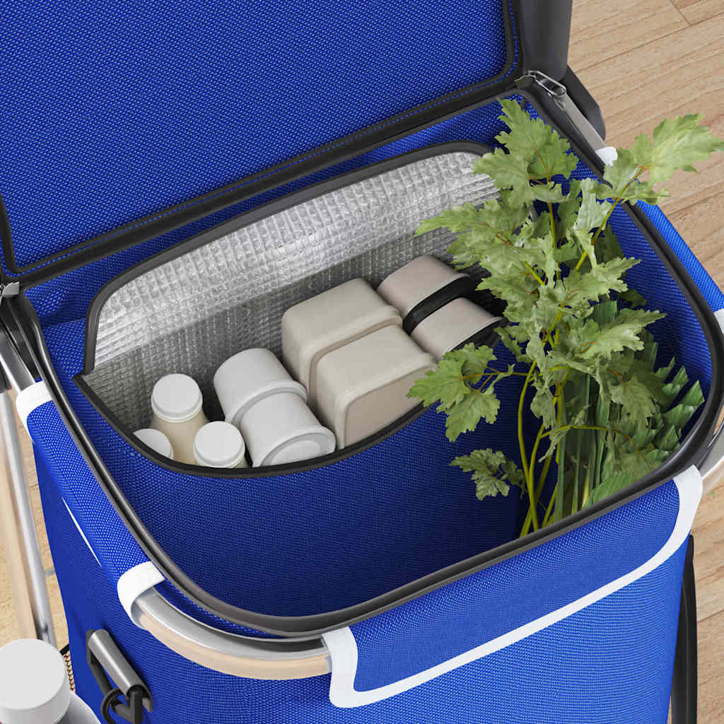 Winkel trolley Blauw 36,5 x 46,5 x 100,5 cm Oxford stof is nu te koop bij PeponiXL, paradijselijk wonen!