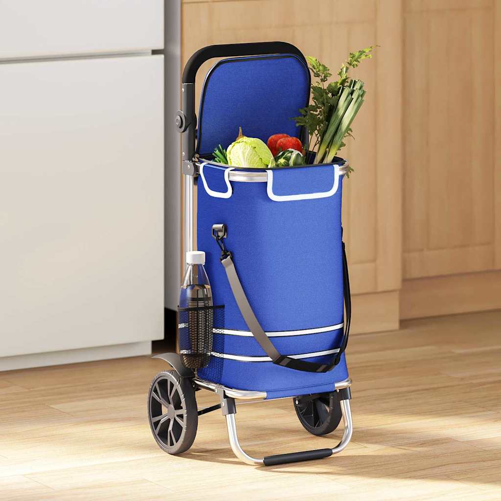 Winkel trolley Blauw 36,5 x 46,5 x 100,5 cm Oxford stof is nu te koop bij PeponiXL, paradijselijk wonen!