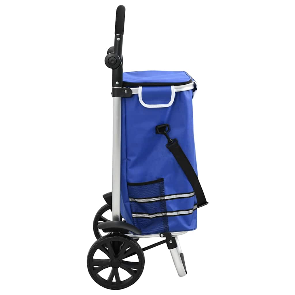 Winkel trolley Blauw 36,5 x 46,5 x 100,5 cm Oxford stof is nu te koop bij PeponiXL, paradijselijk wonen!