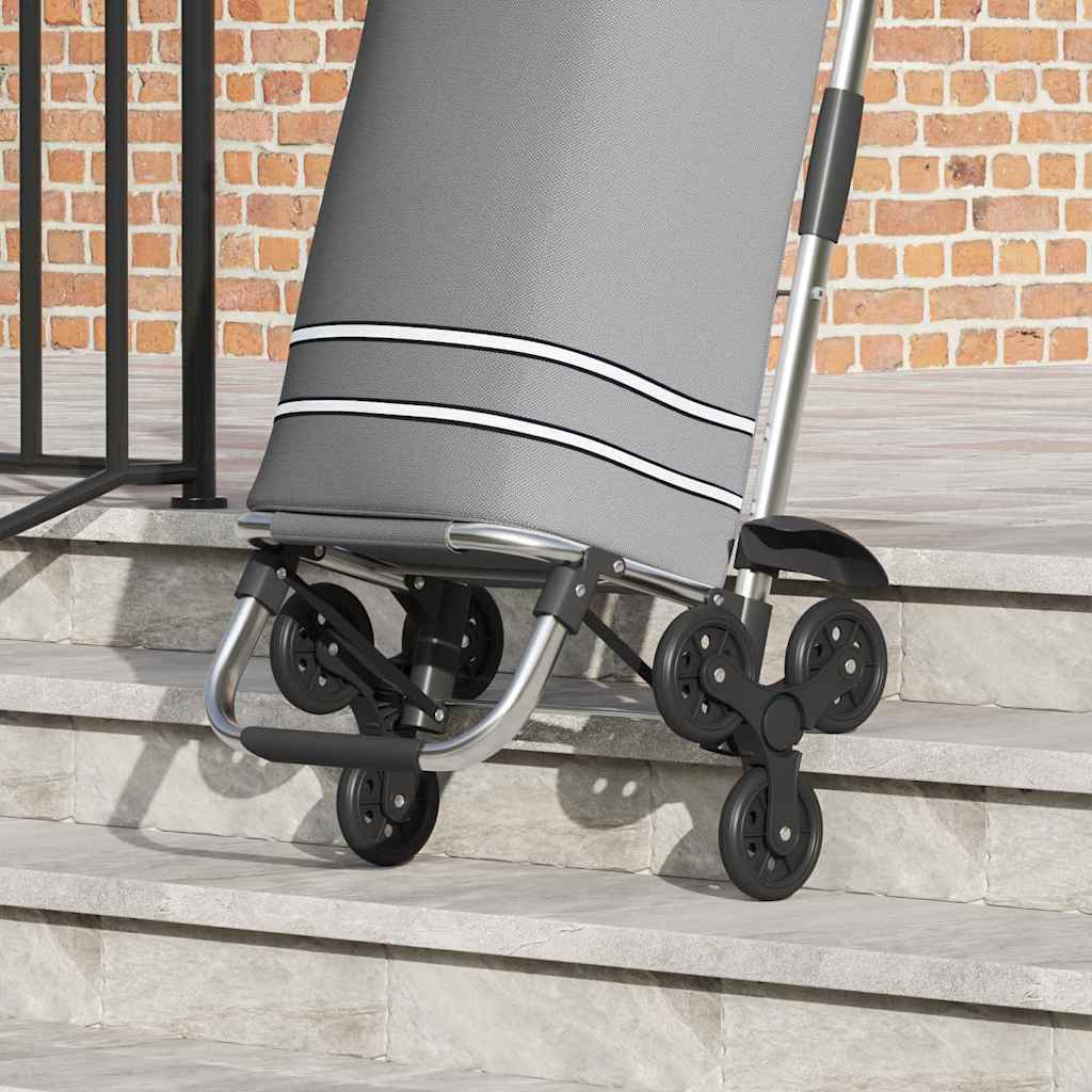 Winkel trolley Grijs 47 x 39 x 100,5 cm Oxford stof is nu te koop bij PeponiXL, paradijselijk wonen!