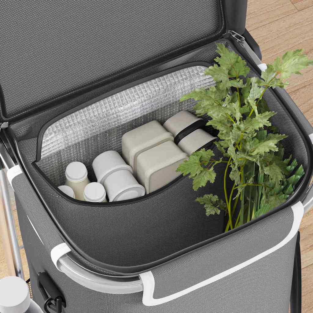 Winkel trolley Grijs 47 x 39 x 100,5 cm Oxford stof is nu te koop bij PeponiXL, paradijselijk wonen!