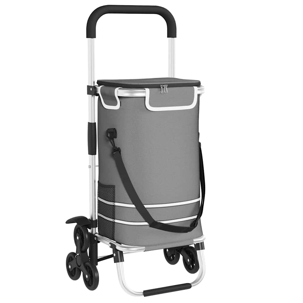 Winkel trolley Grijs 47 x 39 x 100,5 cm Oxford stof is nu te koop bij PeponiXL, paradijselijk wonen!