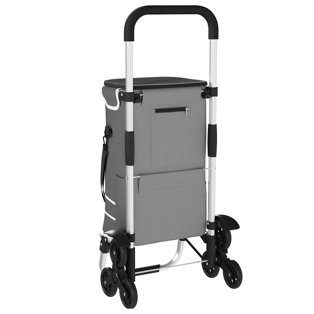 Winkel trolley Grijs 47 x 39 x 100,5 cm Oxford stof is nu te koop bij PeponiXL, paradijselijk wonen!
