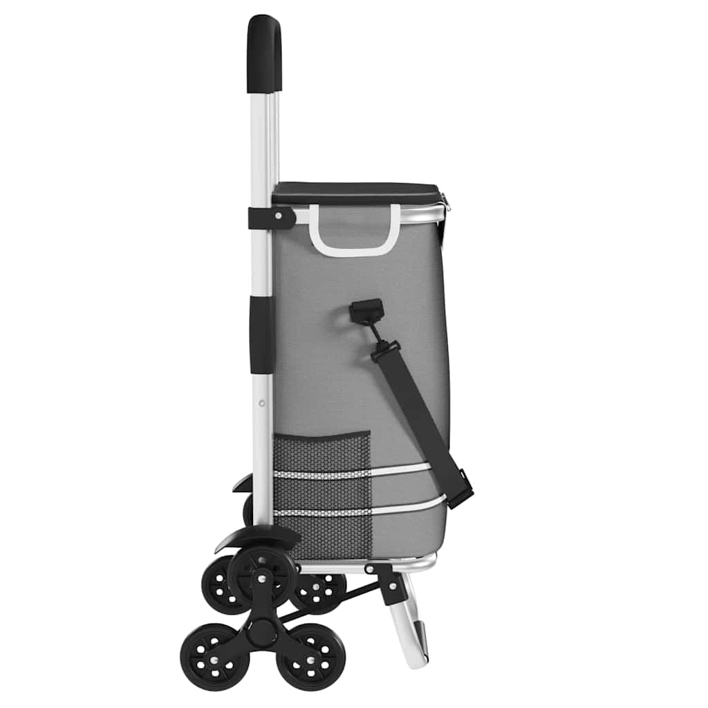 Winkel trolley Grijs 47 x 39 x 100,5 cm Oxford stof is nu te koop bij PeponiXL, paradijselijk wonen!
