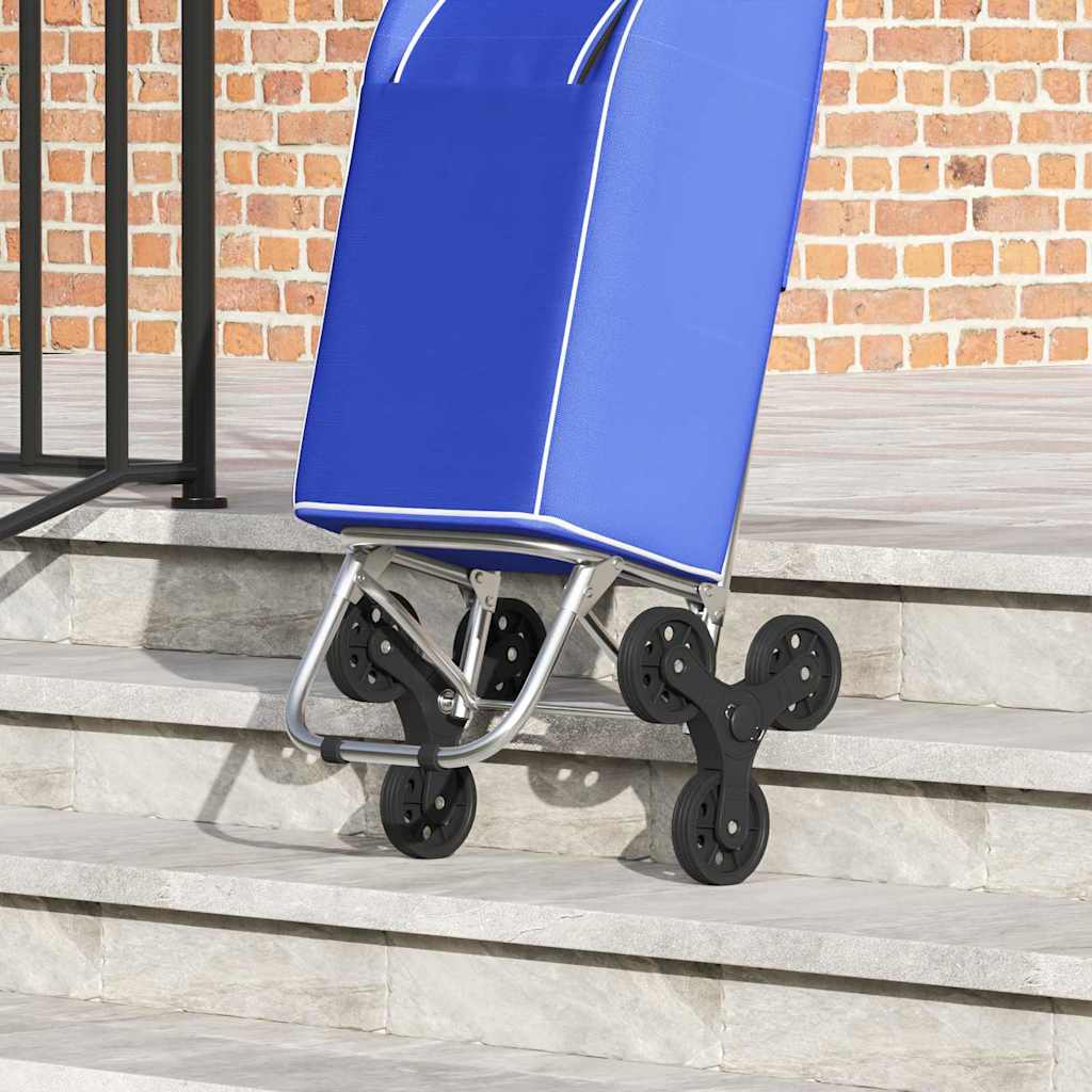 Winkel trolley Blauw 39,5 x 33 x 93 cm Oxford stof is nu te koop bij PeponiXL, paradijselijk wonen!