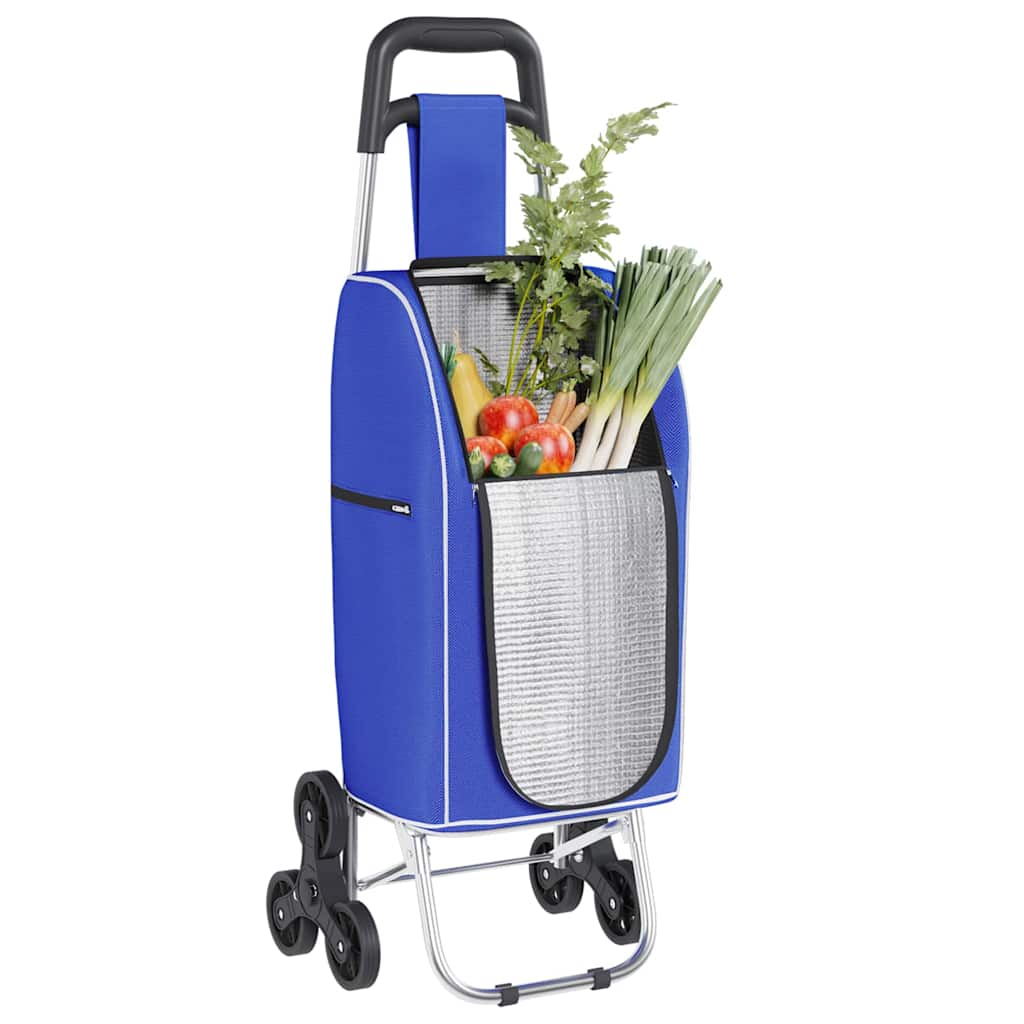 Winkel trolley Blauw 39,5 x 33 x 93 cm Oxford stof is nu te koop bij PeponiXL, paradijselijk wonen!