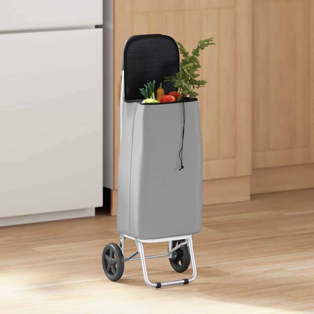 Winkel trolley Grijs 35 x 28 x 92 cm Oxford stof is nu te koop bij PeponiXL, paradijselijk wonen!